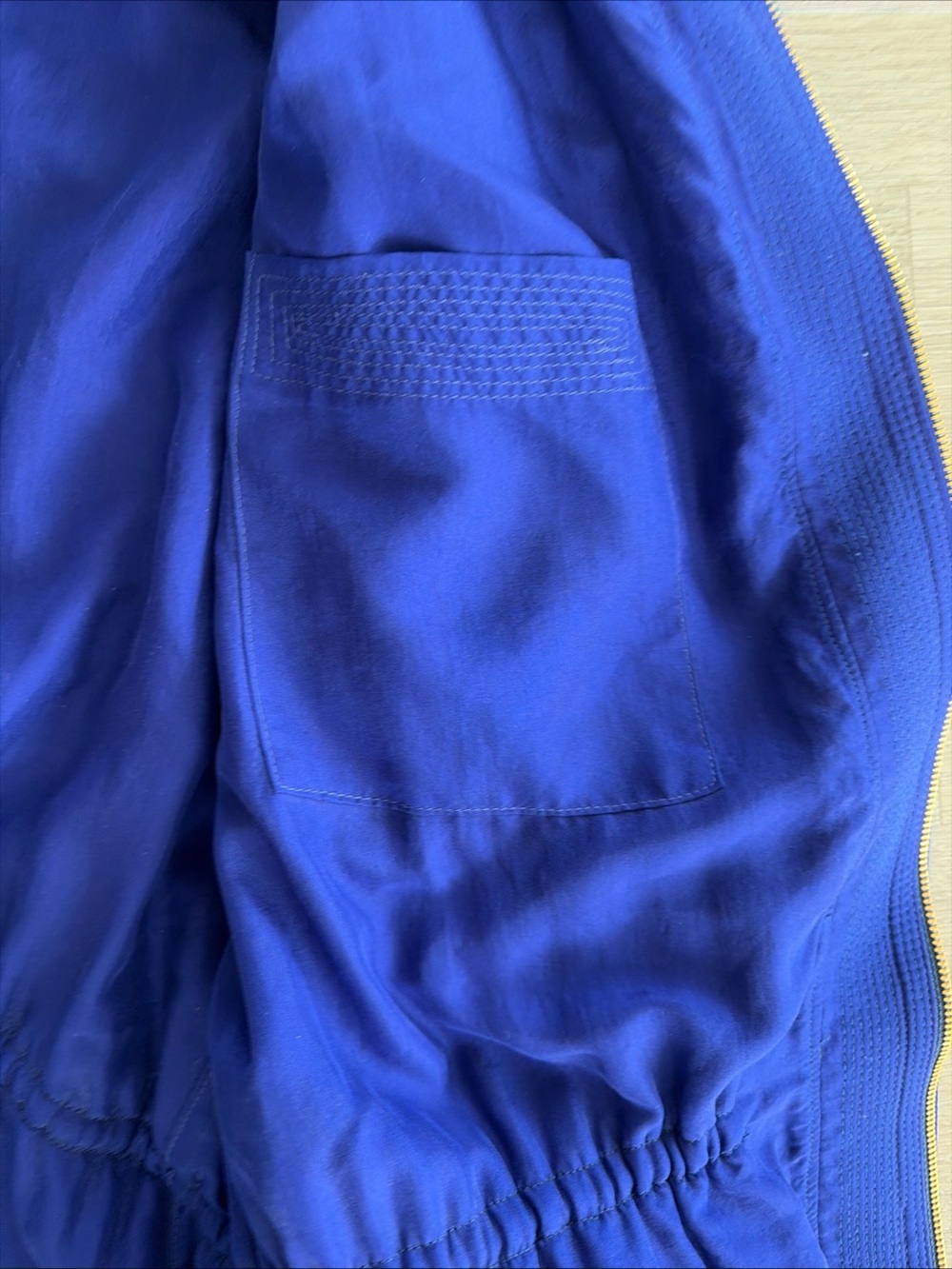 Malo Italy 100% Cashmere Jacket Women’s EU 42 Royal Blue Silk Lined Full Zip - Picture 8 of 11